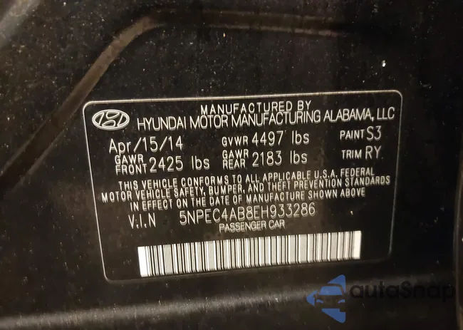 5NPEC4AB8EH933286: 44194431