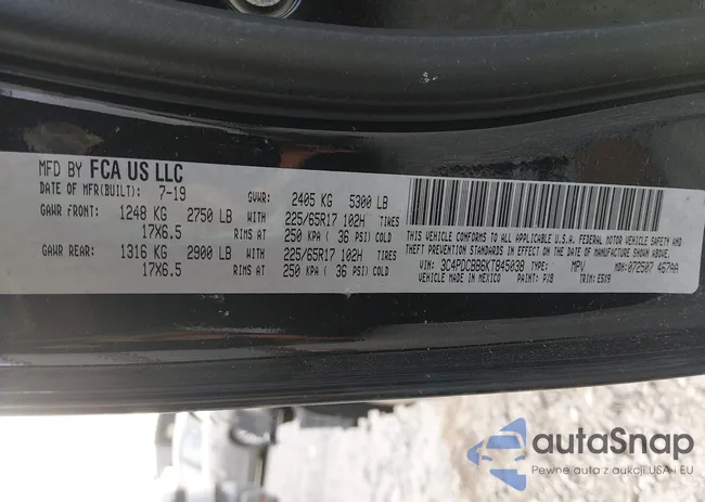 3C4PDCBB6KT845038: 44194488