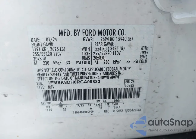 1FMSK8DH0RGA09833: 44194576