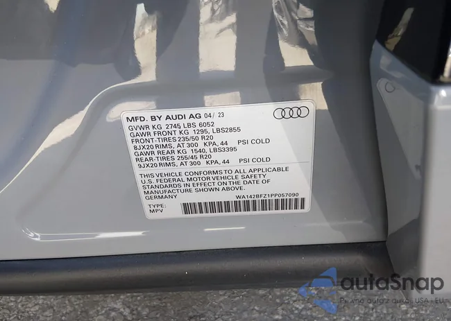 WA142BFZ1PP057090: 44194673