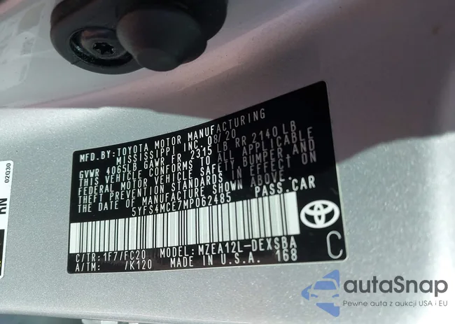 5YFS4MCE7MP062485: 44194674