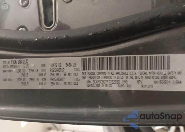 3C4PDCBG7FT722656: 44194743