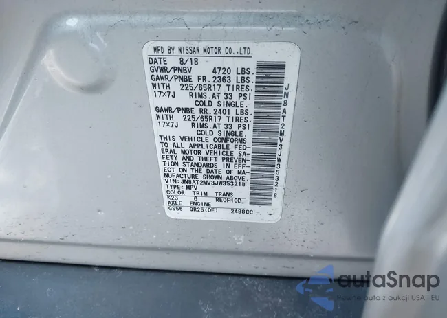 JN8AT2MV3JW353218: 44194767