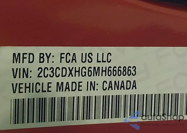 2C3CDXHG6MH666863: 44194787