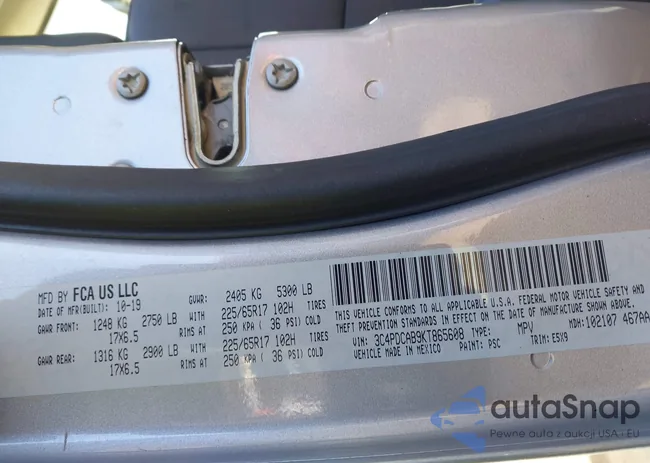 3C4PDCAB9KT865608: 44194809