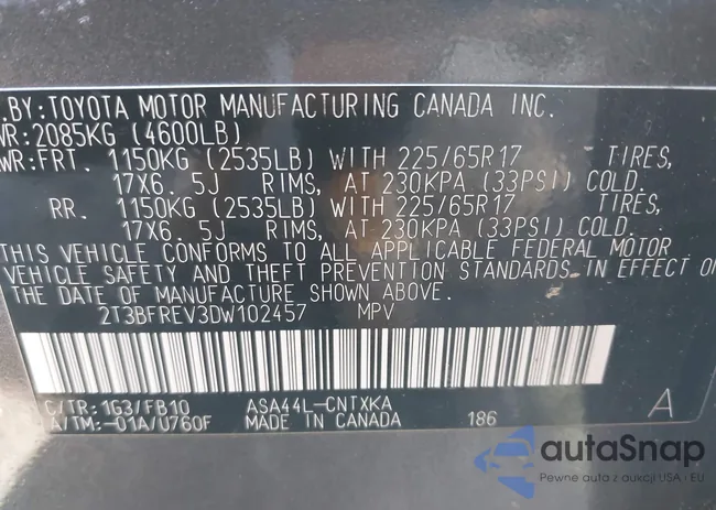 2T3BFREV3DW102457: 44194816