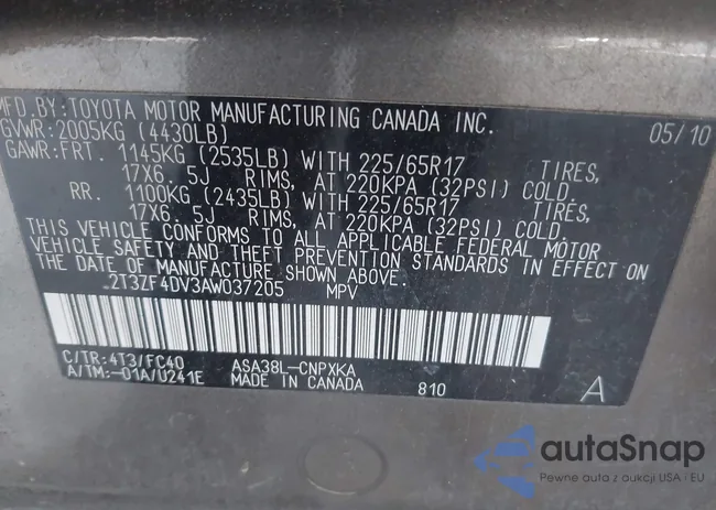 2T3ZF4DV3AW037205: 44194858