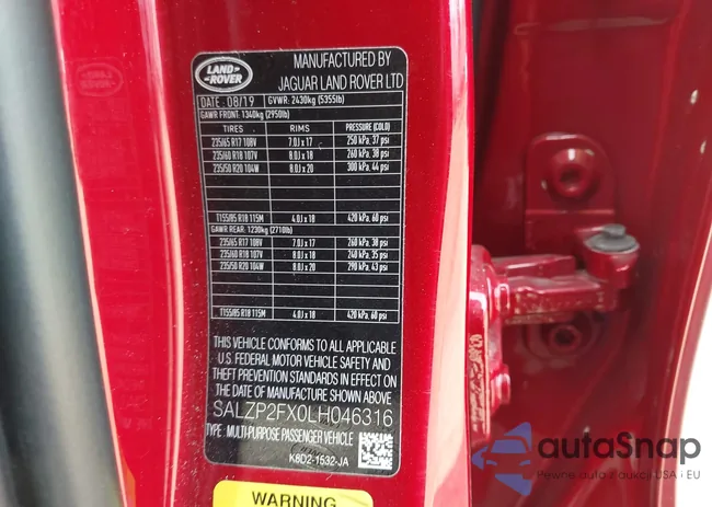 SALZP2FX0LH046316: 44194909