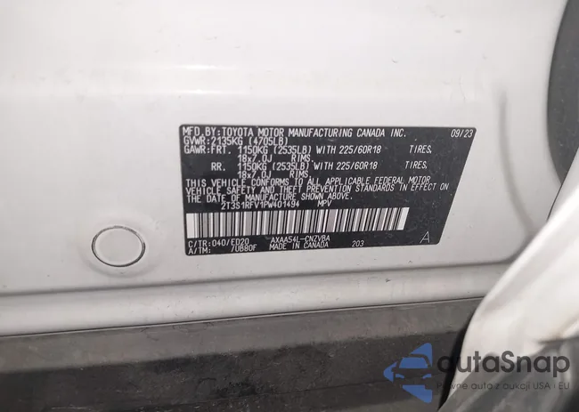 2T3S1RFV1PW401494: 44194913