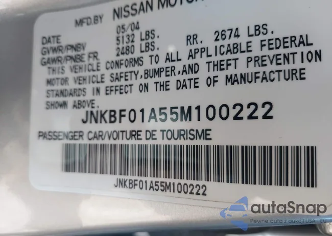 JNKBF01A55M100222: 44194006