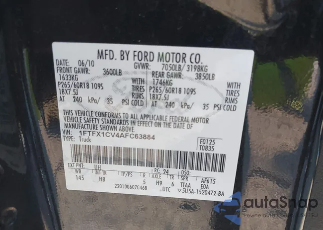 1FTFX1CV4AFC63884: 44194016