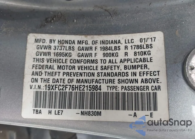 19XFC2F76HE215984: 44194034