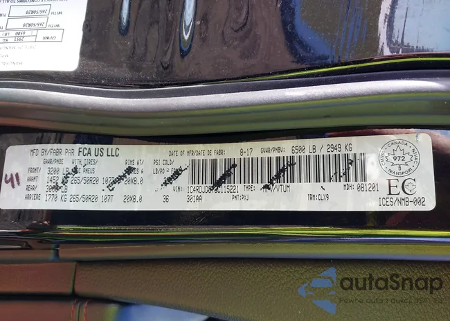 1C4RDJDG7JC115221: 44194038