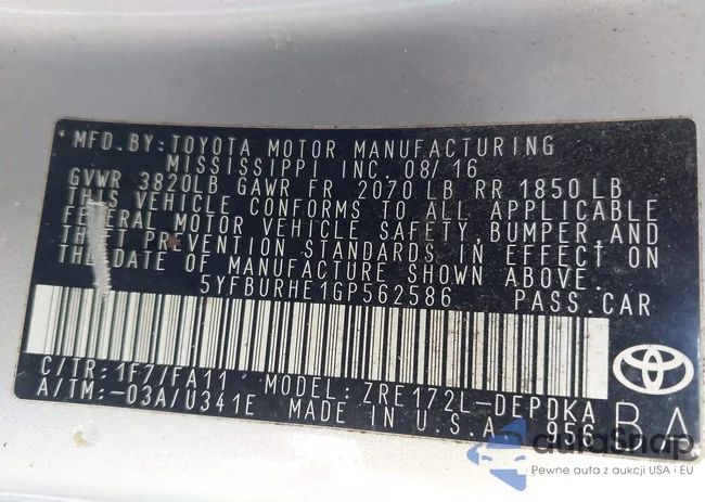 5YFBURHE1GP562586: 44194064