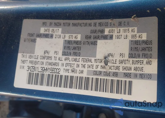 3MZBN1L39HM156002: 44194089