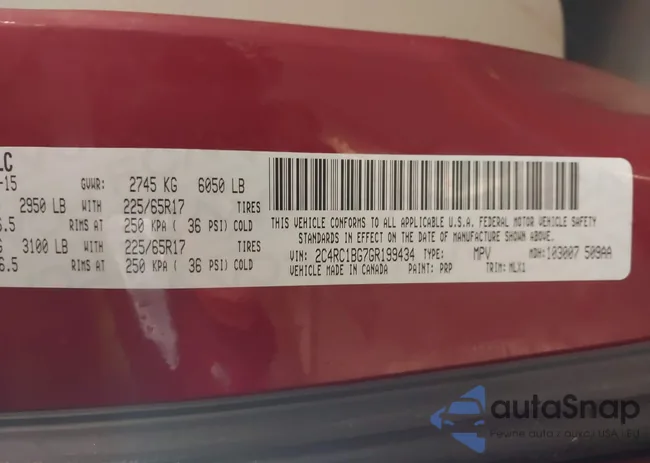 2C4RC1BG7GR199434: 44194098