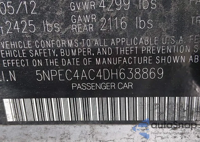 5NPEC4AC4DH638869: 44194113