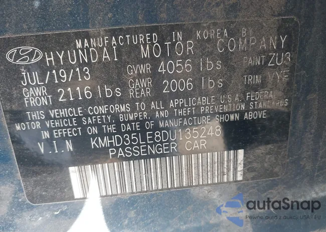 KMHD35LE8DU135248: 44194234