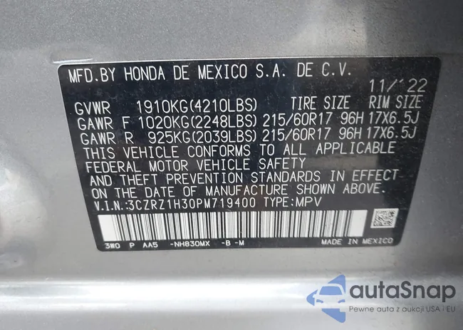 3CZRZ1H30PM719400: 44194280