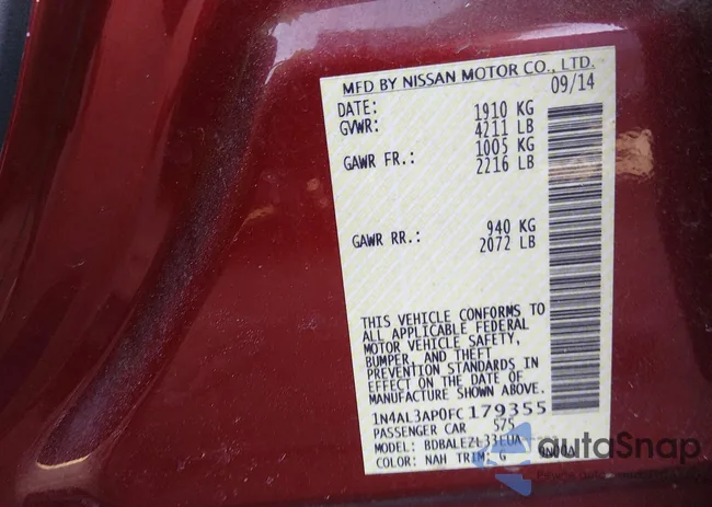 1N4AL3AP0FC179355: 44194310