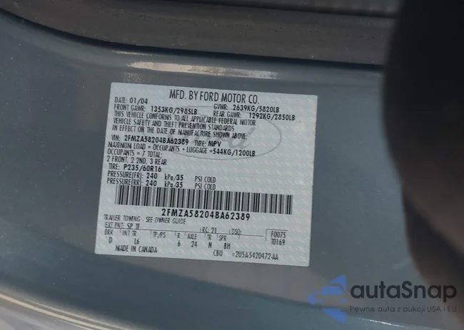 2FMZA58204BA62389: 44194314