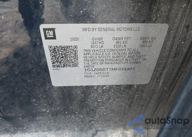 1G1ZD5ST7MF021407: 44194328