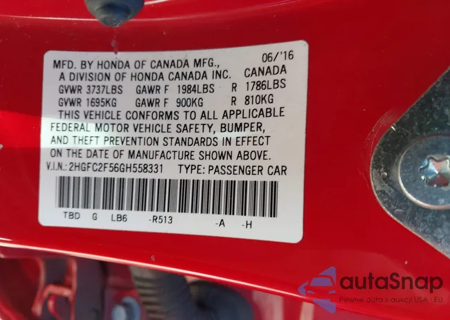 2HGFC2F56GH558331: 44194347