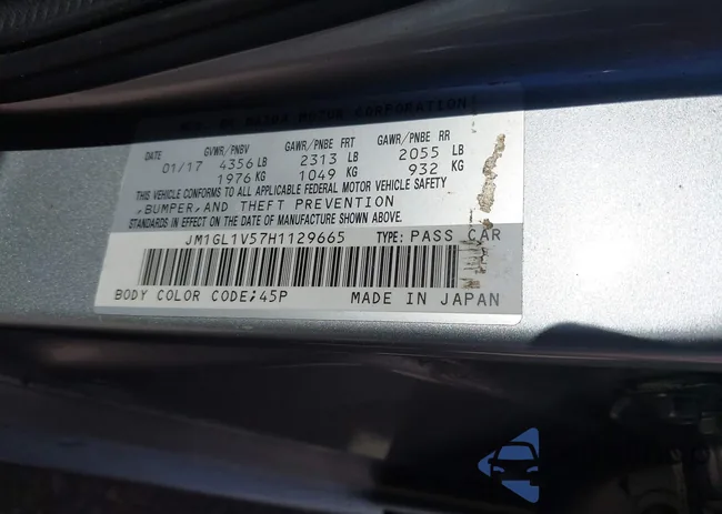 JM1GL1V57H1129665: 44194350