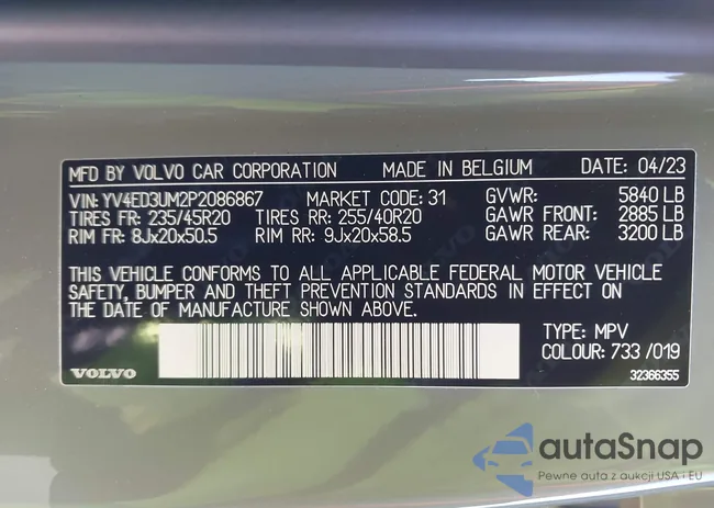 YV4ED3UM2P2086867: 44194394