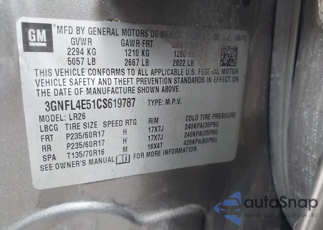 3GNFL4E51CS619787: 44195409