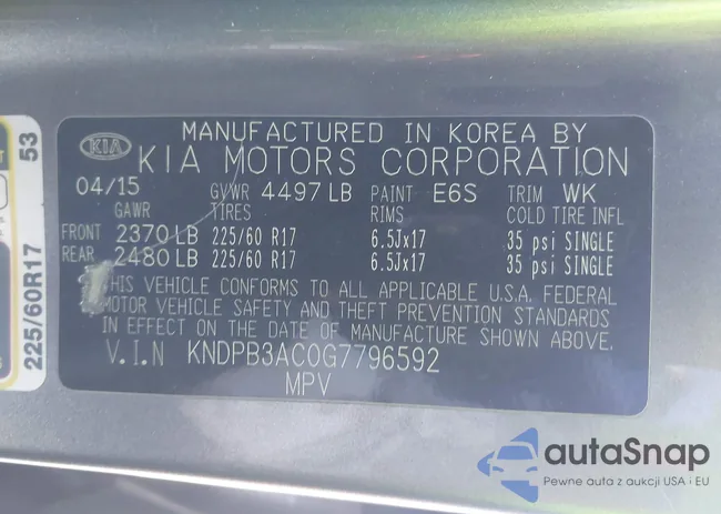 KNDPB3AC0G7796592: 44195443