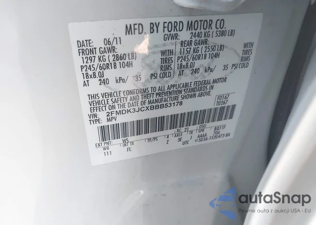 2FMDK3JCXBBB53178: 44195472