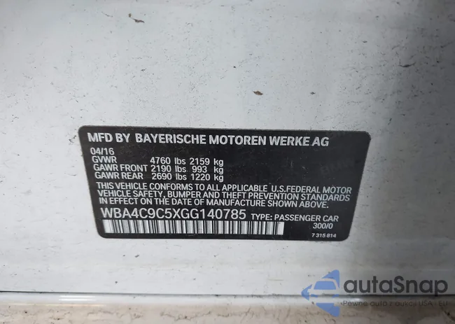 WBA4C9C5XGG140785: 44195501