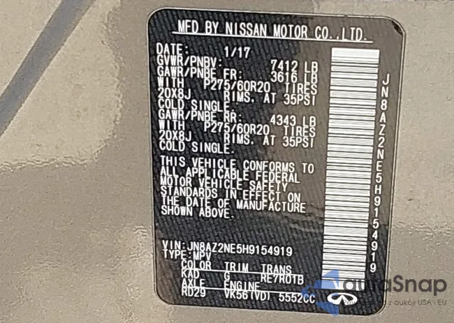 JN8AZ2NE5H9154919: 44195564