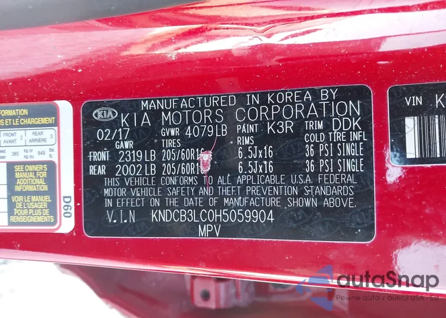 KNDCB3LC0H5059904: 44195642