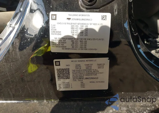 1GTU9FEL8MZ295413: 44195662