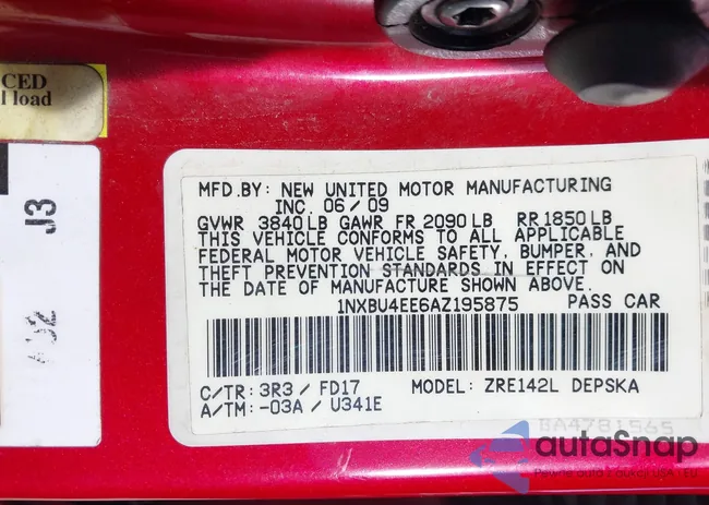 1NXBU4EE6AZ195875: 44195814