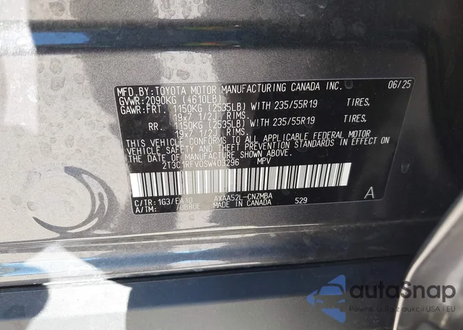 2T3C1RFV0SW403296: 44195915