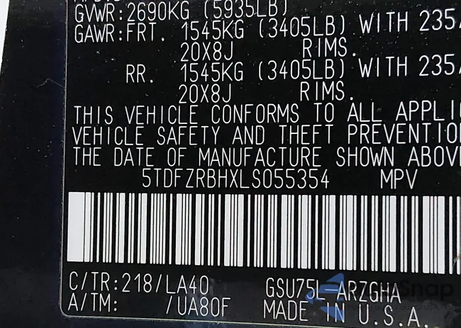 5TDFZRBHXLS055354: 44195058