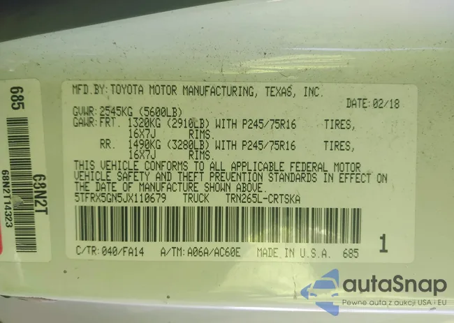 5TFRX5GN5JX110679: 44195094