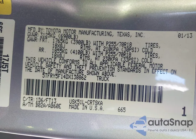 5TFRY5F14DX138862: 44195098