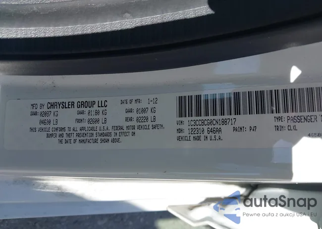 1C3CCBCG0CN188717: 44195123