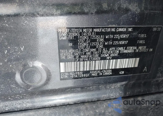 2T3F1RFV4LC136809: 44195154