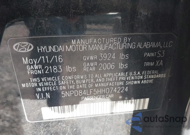 5NPD84LF5HH074224: 44195156