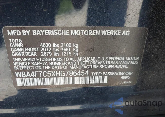 WBA4F7C5XHG786454: 44195157