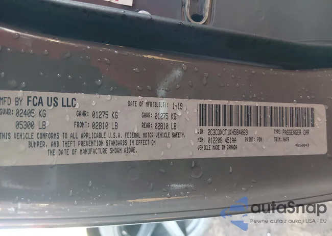 2C3CDXCT1KH584069: 44195229