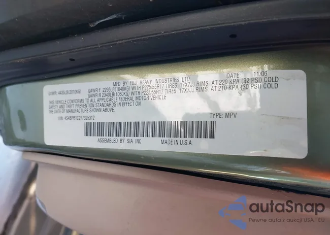 4S4BP61C277325312: 44196412