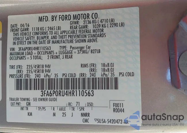 3FA6P0RU4HR110563: 44196441