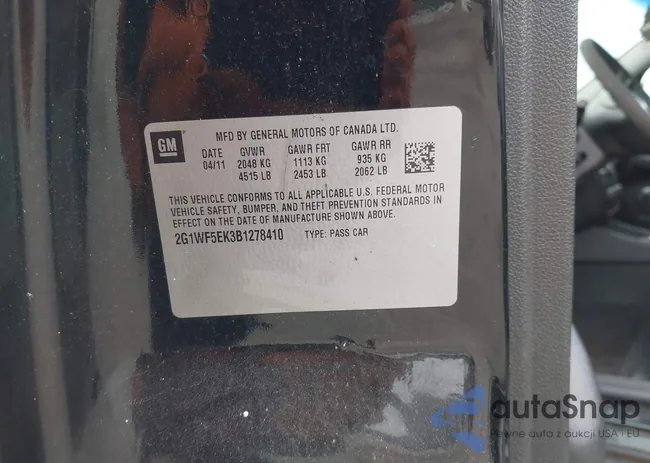 2G1WF5EK3B1278410: 44196455