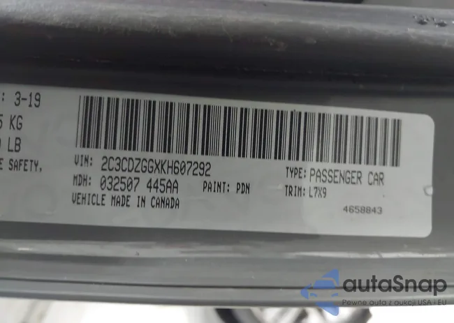 2C3CDZGGXKH607292: 44196484